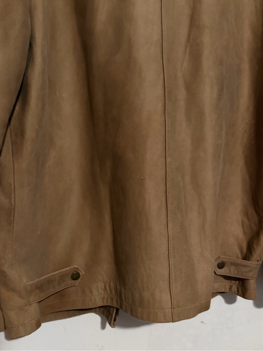Joseph Barry Men’s XL Real NZ Lambskin Leather Jacket Tan Brown Zip Coat - Picture 10 of 10